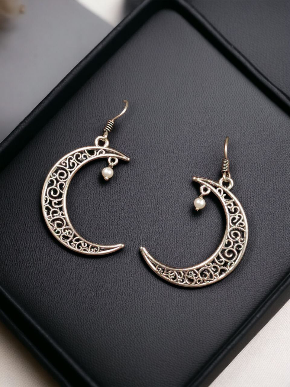 Moon Style Hook Earrings
