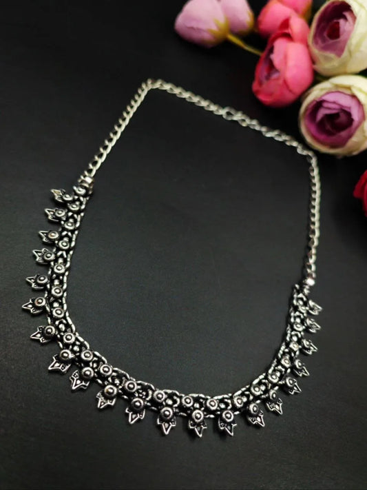 Oxidised Choker | Best Selling Khushboo Necklace | Silver Plated Jewelry