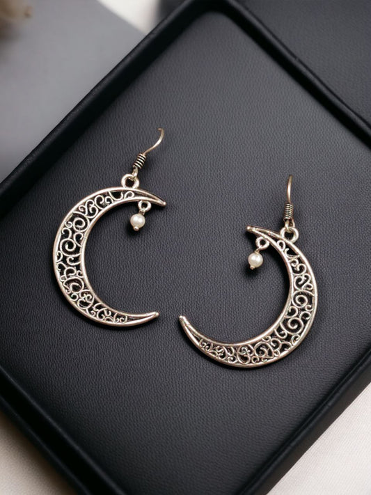 Moon Style Hook Earrings